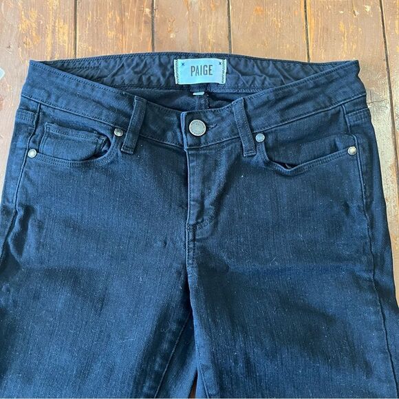 Paige Skyline Skinny Black Jeans - Picture 4 of 7